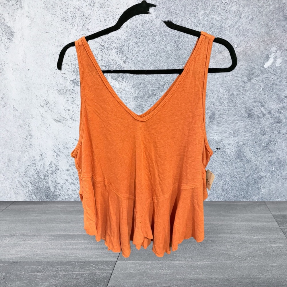 Free People “We the Free” Sleeveless Top with raw edges.  NWT